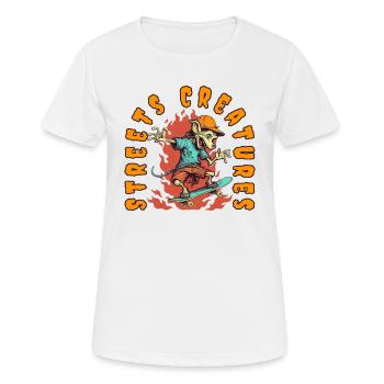 Skateboard Skater Ramp Skating Skating Funny - T-shirt respirant Femme - blanc - Devant - AI Model Female 172 dark (172cm)