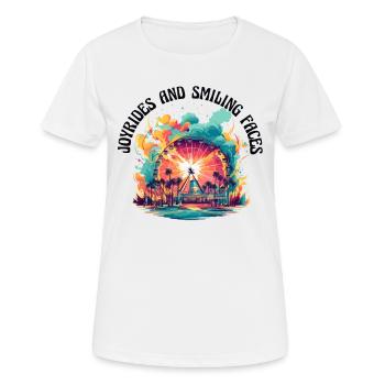 Freizeitpark Jahrmarkt Rummelplatz Dorffest - Frauen T-Shirt atmungsaktiv - Weiß - Vorne - AI Model Female 172 dark (172cm)