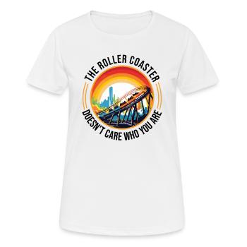 Parcs d’attractions, fête foraine, fête foraine, dicton, fête foraine - T-shirt respirant Femme - blanc - Devant - AI Model Female 172 dark (172cm)