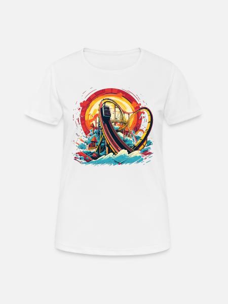 Amusement Park, Fair, Fairground, Funfair - Women's Breathable T-Shirt - white