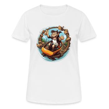 Parc d’attractions Fête foraine de jeux forains - T-shirt respirant Femme - blanc - Devant - AI Model Female 172 dark (172cm)