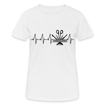 Professions Training Passed Heartbeat - Women's Breathable T-Shirt - white - Front - AI Model Female 172 dark (172cm)