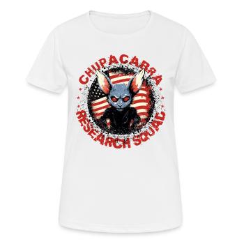 Cryptozoologistes Chupacabra Créatures Drôle - T-shirt respirant Femme - blanc - Devant - AI Model Female 172 dark (172cm)