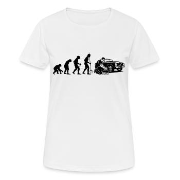 Mécatronicien, Mécanicien automobile, Électricien - T-shirt respirant Femme - blanc - Devant - AI Model Female 172 dark (172cm)