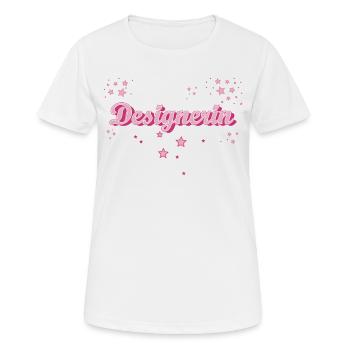 Illustrator Abschluss-Geschenk Designerin - Frauen T-Shirt atmungsaktiv - Weiß - Vorne - AI Model Female 172 dark (172cm)