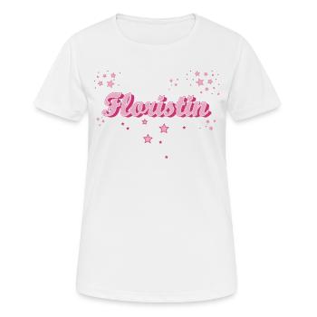 Floristik Abschluss-Geschenk Floristin - Frauen T-Shirt atmungsaktiv - Weiß - Vorne - AI Model Female 172 dark (172cm)