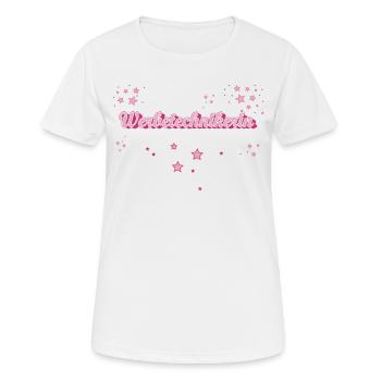 Concepteur de publicité Graduation cadeau signe Maker - T-shirt respirant Femme - blanc - Devant - AI Model Female 172 dark (172cm)