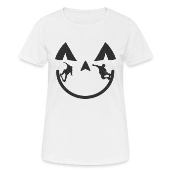 Skateboard Skater Rampe Skateboard - T-shirt respirant Femme - blanc - Devant - AI Model Female 172 dark (172cm)