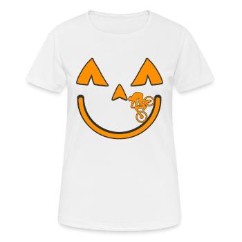 MTB Mountainbike Fahrrad BMX Halloween - Frauen T-Shirt atmungsaktiv - Weiß - Vorne - AI Model Female 172 dark (172cm)