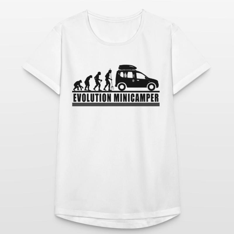 Evolution Minicamper Camping-Camper Microcamper Frauen T-Shirt atmungsaktiv