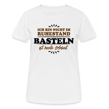 Artisanat de retraité de retraité - T-shirt respirant Femme - blanc - Devant - AI Model Female 172 dark (172cm)