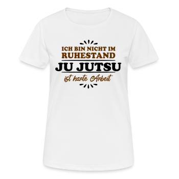 Ruhestand Rentner Pensioner Ju-Jutsu - Frauen T-Shirt atmungsaktiv - Weiß - Vorne - AI Model Female 172 dark (172cm)