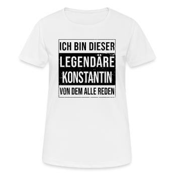I'm this legendary for Constantine - Women's Breathable T-Shirt - white - Front - AI Model Female 172 dark (172cm)