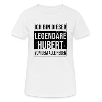 I'm this legendary for Hubert - Women's Breathable T-Shirt - white - Front - AI Model Female 172 dark (172cm)
