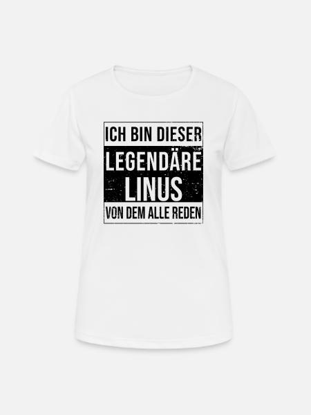 Je suis cette légende pour Linus - T-shirt respirant Femme - blanc