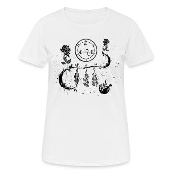 Kräutergarten Geschenkidee Gothic Okkult Witch - Frauen T-Shirt atmungsaktiv - Weiß - Vorne - AI Model Female 172 dark (172cm)