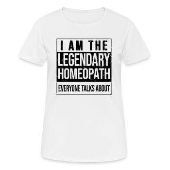 Legendary Homeopathic Herbal Naturopaths - Women's Breathable T-Shirt - white - Front - AI Model Female 172 dark (172cm)