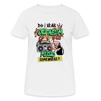 Dortmunder Discothek 80er 90er Wave-Musik Orpheum - Frauen T-Shirt atmungsaktiv - Weiß - Vorne - AI Model Female 172 dark (172cm)
