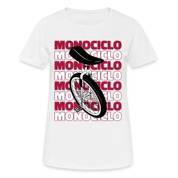 Einrad Einrad Einrad Unicycle Einrad - Frauen T-Shirt atmungsaktiv - Weiß - Vorne - AI Model Female 172 dark (172cm)