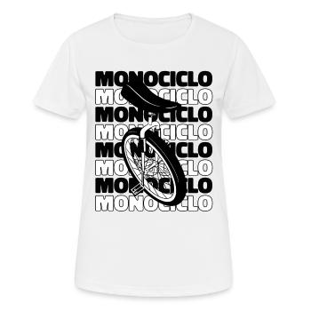 Einrad Einrad Einrad Unicycle Einrad - Frauen T-Shirt atmungsaktiv - Weiß - Vorne - AI Model Female 172 dark (172cm)