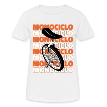 Einrad Einrad Cardiogram Unicycle Einrad - Frauen T-Shirt atmungsaktiv - Weiß - Vorne - AI Model Female 172 dark (172cm)