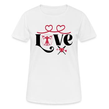 Baseball Softball Mama Love Baseball - Frauen T-Shirt atmungsaktiv - Weiß - Vorne - AI Model Female 172 dark (172cm)