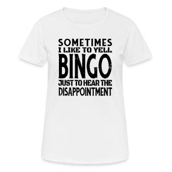Bingo Joueur Bingo Jeu de Bingo Jeux de Bingo - T-shirt respirant Femme - blanc - Devant - AI Model Female 172 dark (172cm)