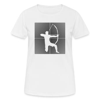 Archery Archery Sport Archery - Women's Breathable T-Shirt - white - Front - AI Model Female 172 dark (172cm)