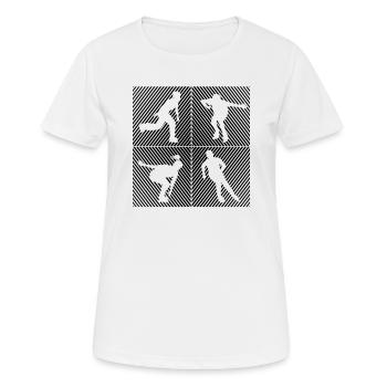 Rollers Rollers Rollers Rollers - T-shirt respirant Femme - blanc - Devant - AI Model Female 172 dark (172cm)