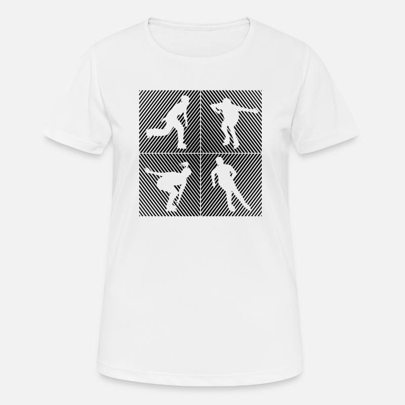 Rollers Rollers Rollers Rollers - T-shirt respirant Femme - blanc