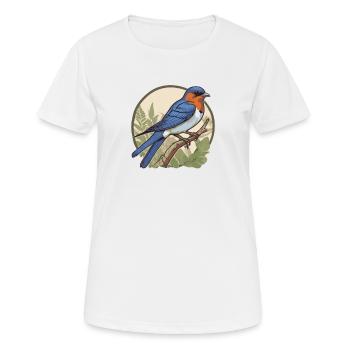 Vogelzüchter Ornithologe Vogelbeobachter - Frauen T-Shirt atmungsaktiv - Weiß - Vorne - AI Model Female 172 dark (172cm)