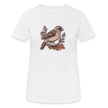 Vogelzüchter Ornithologe Vogelbeobachter - Frauen T-Shirt atmungsaktiv - Weiß - Vorne - AI Model Female 172 dark (172cm)