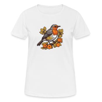 Vogelzüchter Ornithologe Vogelbeobachter - Frauen T-Shirt atmungsaktiv - Weiß - Vorne - AI Model Female 172 dark (172cm)