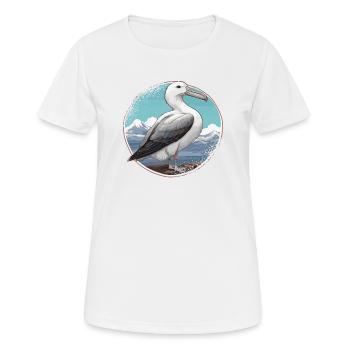 Vogelzüchter Ornithologe Vogelbeobachter - Frauen T-Shirt atmungsaktiv - Weiß - Vorne - AI Model Female 172 dark (172cm)