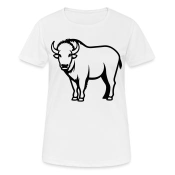 Buffalo - Women's Breathable T-Shirt - white - Front - AI Model Female 172 dark (172cm)