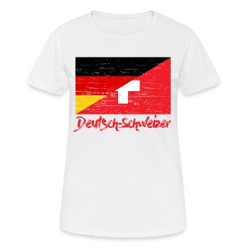 Allemand Suisse - T-shirt respirant Femme - blanc - Devant - AI Model Female 172 dark (172cm)
