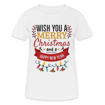 Christmas Christmas Christmas Christmas Christmas - Women's Breathable T-Shirt - white - Front - AI Model Female 172 dark (172cm)