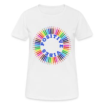 Regenbogen, Regenbogen, Regenbogen, Regenbogen, Regenbogen - Frauen T-Shirt atmungsaktiv - Weiß - Vorne - AI Model Female 172 dark (172cm)
