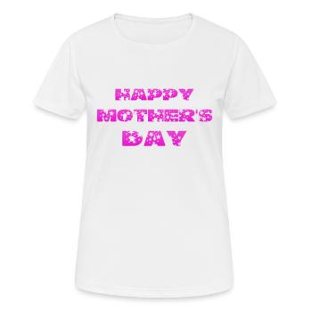 Fête des mères Fête des mères Fête des mères Fête des mères - T-shirt respirant Femme - blanc - Devant - AI Model Female 172 dark (172cm)