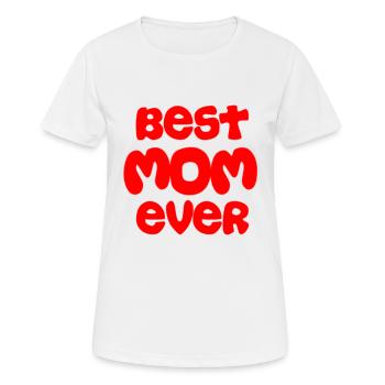 Fête des mères, Fête des mères, Fête des mères, Fête des mères - T-shirt respirant Femme - blanc - Devant - AI Model Female 172 dark (172cm)