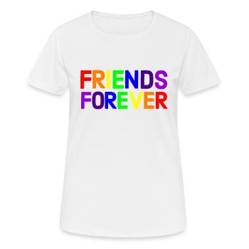 Regenbogen, Regenbogen, Regenbogen, Regenbogen, Regenbogen - Frauen T-Shirt atmungsaktiv - Weiß - Vorne - AI Model Female 172 dark (172cm)