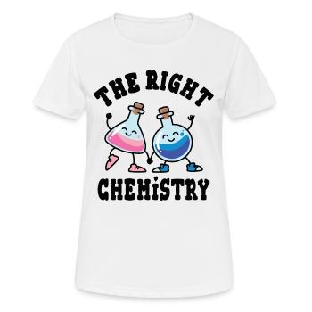 La bonne chimie, des flacons en verre amoureux - T-shirt respirant Femme - blanc - Devant - AI Model Female 172 dark (172cm)