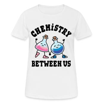 L’alchimie entre nous, des flacons de verre amoureux - T-shirt respirant Femme - blanc - Devant - AI Model Female 172 dark (172cm)