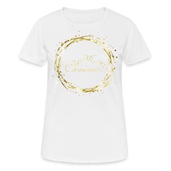 Joyeux Noël! - T-shirt respirant Femme - blanc - Devant - AI Model Female 172 dark (172cm)