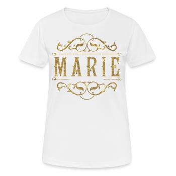 Marie gold - Women's Breathable T-Shirt - white - Front - AI Model Female 172 dark (172cm)