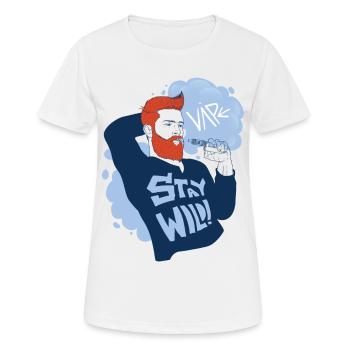 Vaperguy mit wildem Lifestyle - Frauen T-Shirt atmungsaktiv - Weiß - Vorne - AI Model Female 172 dark (172cm)