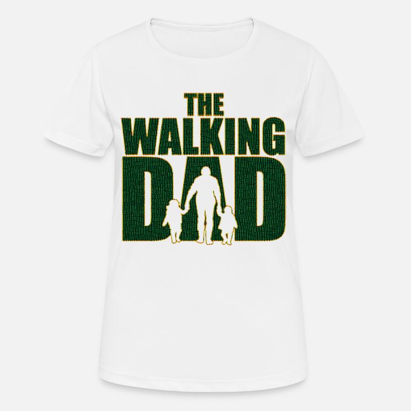 The walking Dad Father Code Father's Day Gift - Women's Breathable T-Shirt - white