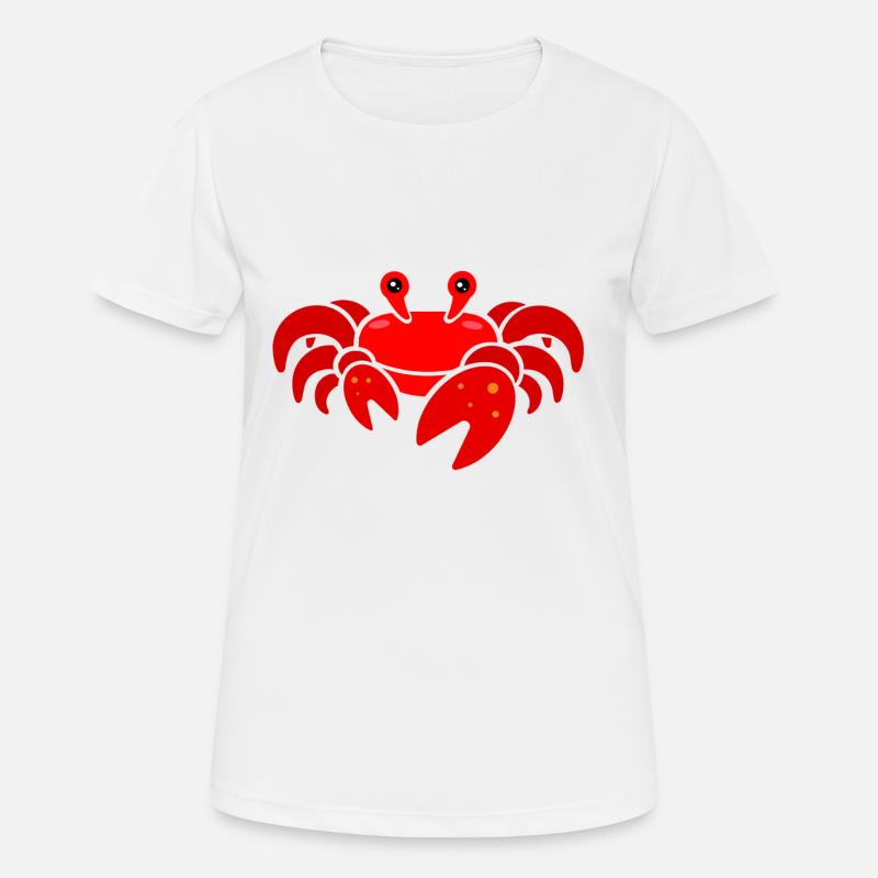 crab - Women's Breathable T-Shirt - white