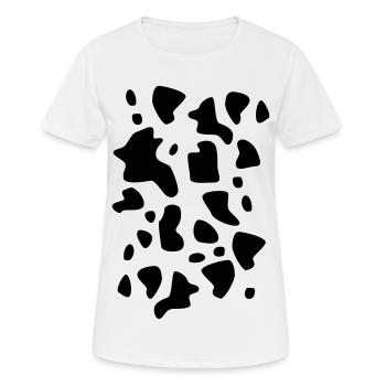 Cow spots - Women's Breathable T-Shirt - white - Front - AI Model Female 172 dark (172cm)