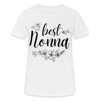 Beste Nonna. Nonna Geschenk - Frauen T-Shirt atmungsaktiv - Weiß - Vorne - AI Model Female 172 dark (172cm)